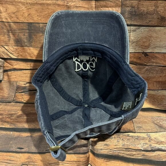 Dog Mom Hat Baseball Cap David & Young Women's Blue Embroidered Paw Print - Picture 5 of 7